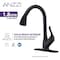 Anzzi Accent Single-Handle Matte Black Pull-Down Sprayer Kitchen Faucet KF-AZ031MK - alternate 3